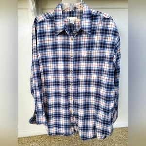 Eddie Bauer - Flannel Shirt, 100% Cotton, Size M